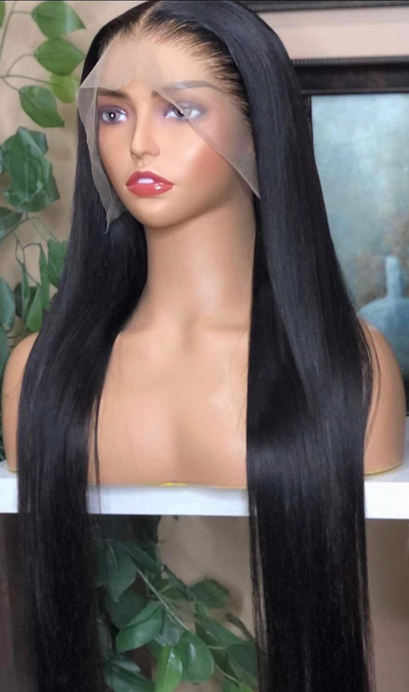 Straight Frontal Virgin Wig